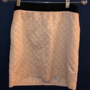 Loft pink shiny skirt